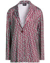 JUSTMINE - Burgundy Blazer Polyester, Elastane - Lyst