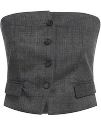 ViCOLO - Charcoal Top Polyester, Viscose, Elastane - Lyst