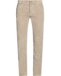 Jacob Cohen - Taupe Pants Cotton, Elastane, Polyester - Lyst