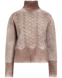 Aragona - Chocolate Turtleneck Wool, Cashmere - Lyst