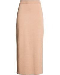 SEVENTY VENEZIA - Sand Maxi Skirt Wool, Acrylic, Polyester - Lyst