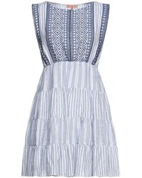 Ermanno Scervino - Mini Dress Linen - Lyst