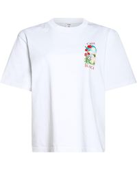CASABLANCA - T-Shirt Organic Cotton - Lyst