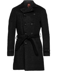 Manteau long Flannelle Berna pour homme en coloris Gris Homme Vêtements Manteaux Manteaux longs et manteaux dhiver 