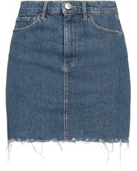 FRAME - Denim Skirt Cotton, Elastane - Lyst