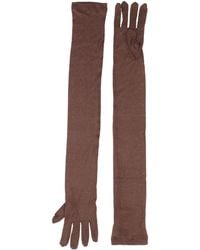 Alysi - Crème Gloves Modal, Wool - Lyst