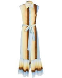 Amotea - Maxi Dress Linen - Lyst