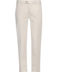 RE_HASH - Ivory Pants Cotton, Linen, Elastane - Lyst