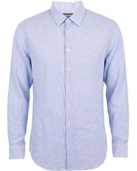 Emporio Armani - Shirt Linen, Cotton - Lyst