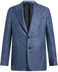 De Petrillo - Blazer Linen, Silk, Cotton - Lyst