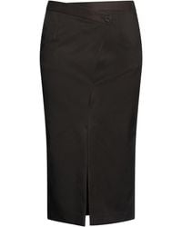 ALESSIA SANTI - Dark Midi Skirt Polyester, Viscose, Elastane - Lyst