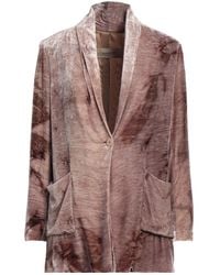 Gentry Portofino - Taupe Blazer Viscose, Silk - Lyst