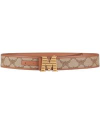 MCM - Belt Textile Fibers, Leather - Lyst