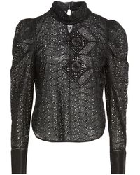 Isabel Marant - Top Ramie, Polyester, Cotton, Polyamide - Lyst