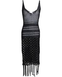 Laneus - Midi Dress Cotton, Polyester, Polyamide - Lyst