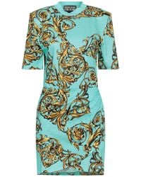 Versace Jeans Couture - Mini Dress Cotton - Lyst