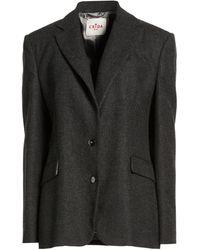 Crida Milano - Charcoal Blazer Viscose, Virgin Wool - Lyst