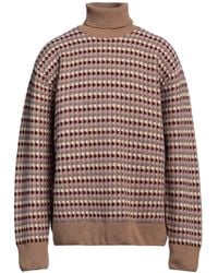 Doppiaa - Sand Turtleneck Wool, Polyamide - Lyst