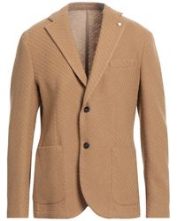 Luigi Bianchi - Camel Blazer Wool, Polyamide, Polyester, Stipa Tenacissima - Lyst