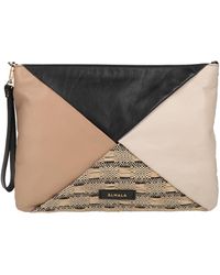 Almala - Handbag Leather, Natural Raffia - Lyst