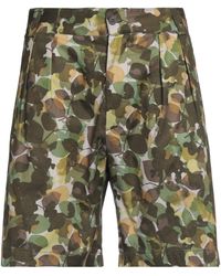 Messagerie - Military Shorts & Bermuda Shorts Cotton, Elastane - Lyst