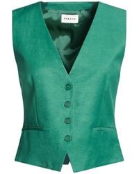 P.A.R.O.S.H. - Tailored Vest Viscose, Linen - Lyst