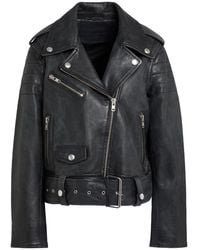 Stand Studio - Jacket Cow Leather - Lyst