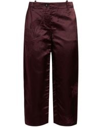 Masnada - Burgundy Pants Viscose, Linen - Lyst
