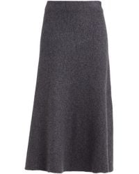 Jil Sander - Midi Skirt Wool - Lyst