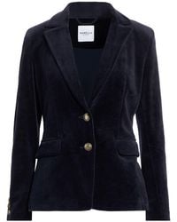 Marella - Midnight Blazer Cotton, Polyester - Lyst