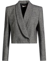 Lardini - Charcoal Blazer Wool, Polyester, Acrylic, Silk, Elastane - Lyst