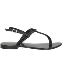 Emanuélle Vee - Thong Sandal Leather, Textile Fibers - Lyst