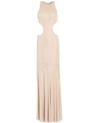 Alexandre Vauthier - Maxi Dress Viscose, Elastane, Glass - Lyst