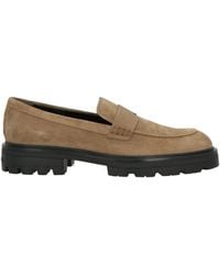 Hogan - Khaki Loafers Leather - Lyst