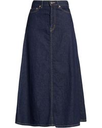 Beams Plus - Denim Skirt Cotton - Lyst