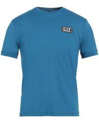 EA7 - T-Shirt Cotton, Elastane, Polyamide, Polyester - Lyst