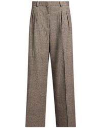 Circolo 1901 - Taupe Pants Cotton, Elastane - Lyst