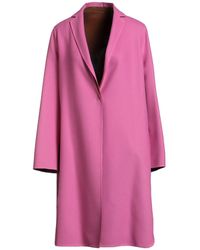 Fabiana Filippi - Overcoat & Trench Coat Merino Wool, Silk, Polyamide, Ecobrass - Lyst