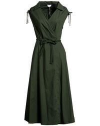 Marella - Dark Maxi Dress Cotton, Elastane - Lyst