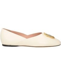 Bally - Ivory Ballet Flats Leather - Lyst
