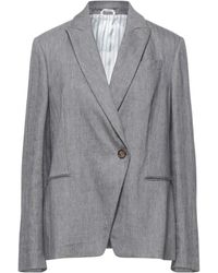 Brunello Cucinelli Suit Jacket - Gray