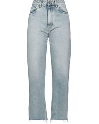 Femme Vêtements Jeans Pantalons capri et pantacourts Pantalon en jean Jean ViCOLO en coloris Bleu 