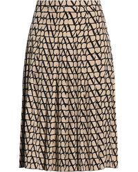 Valentino Garavani - Midi Skirt - Lyst