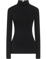 Victoria Beckham - Turtleneck Merino Wool, Polyester - Lyst