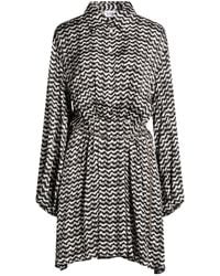 Please - Mini Dress Viscose - Lyst