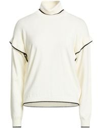 Liu Jo - Ivory Turtleneck Viscose, Acrylic, Elastane - Lyst