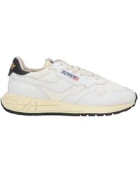 Autry - Ivory Sneakers Leather, Textile Fibers - Lyst