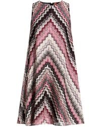 Missoni - Mini Dress Viscose, Metallic Fiber, Polyamide - Lyst