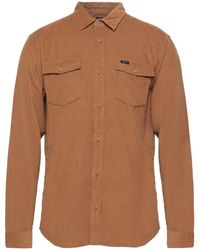 Uomo Abbigliamento da Camicie da Camicie casual e con bottoni Maglietta Freeman Cord da Uomo di RVCA in Nero 