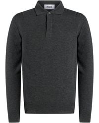 Alpha Studio - Charcoal Sweater Geelong Wool - Lyst